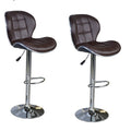 Bar Stools / Kitchen Counter Chairs - Set of 2 ��� Brown Colour