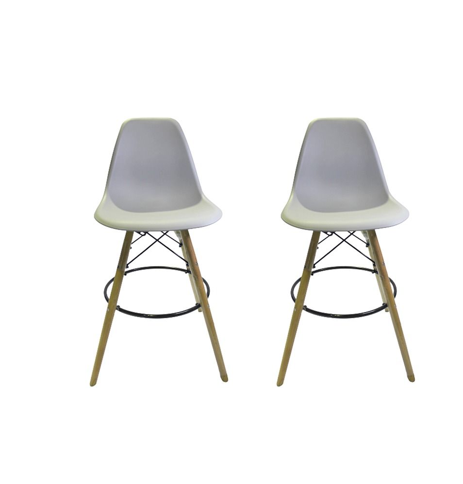 GB Kitchen High Chair Set of 2 - Grey