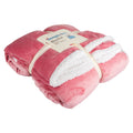 Soft Sherpa Blanket King Size - 200 x 200cm - Pink