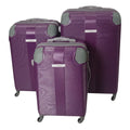 SMTE Hardside Spinner Luggage Set with Protective Corner - 3 Piece - Purple