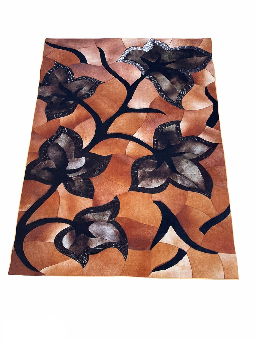 3D Carpet Design Area Rugs Brown