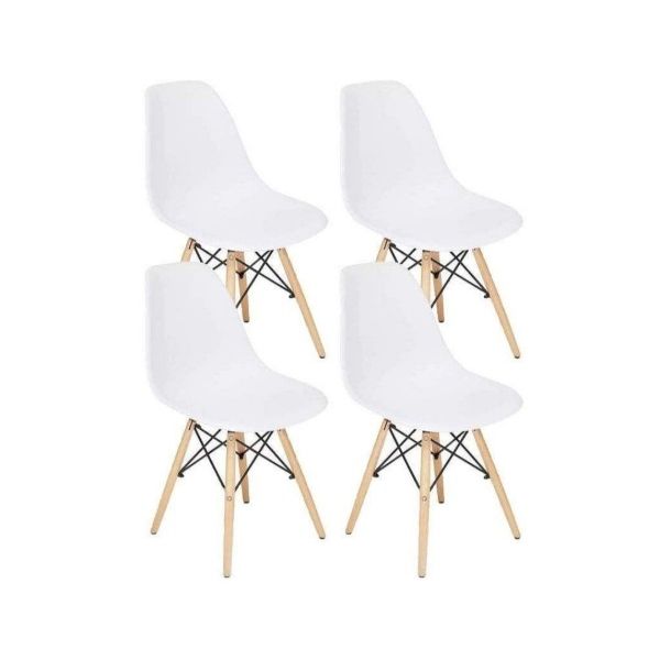 Replica Eames Side Chair - Set of 4 white SA