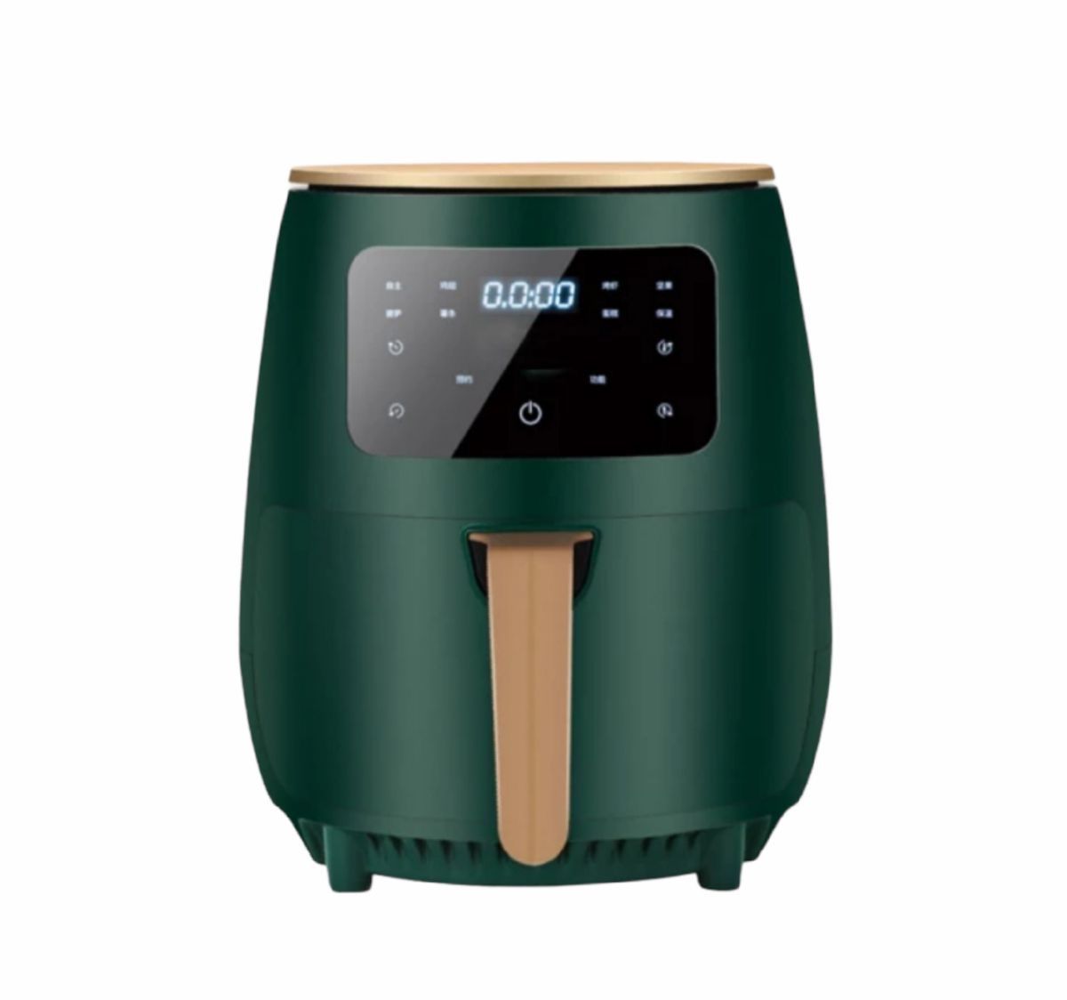Smart Touch Screen Large Air Deep Fryer Capacity Electric Oven - 6Ltr - Green