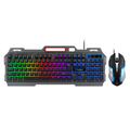 T-Wolf TF600 Backlit Gaming Keyboard & Mouse Combo RGB Style LED, USB Wired
