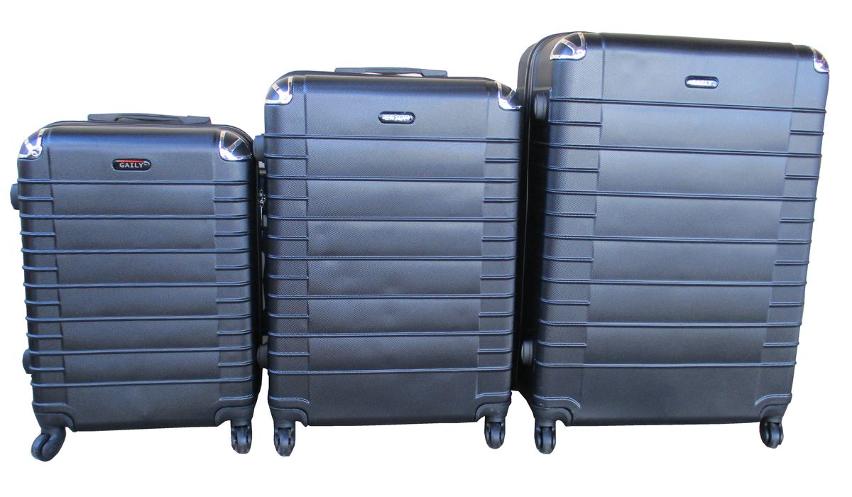 3 Piece Holiday Luggage Set - 30 inch - Black