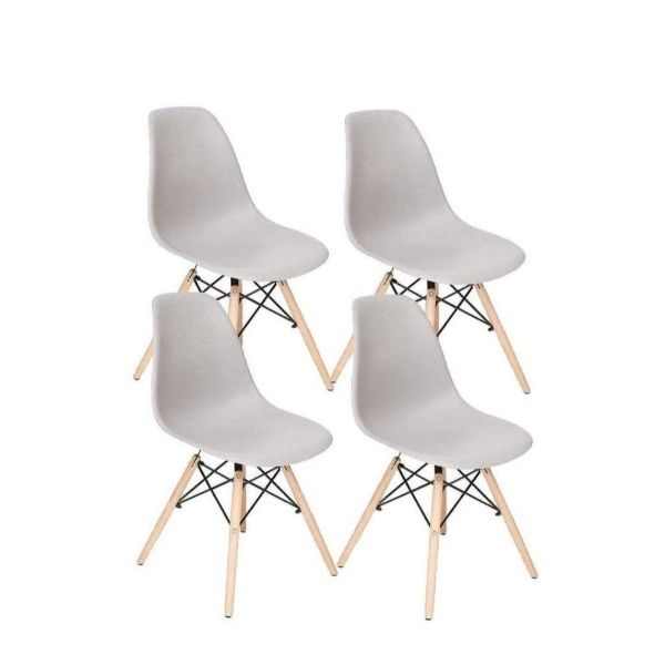 Replica Eames Side Chair - Set of 4 - Grey SA