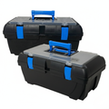 SMTE - 2 Pack Portable DIY Toolboxes, Stackable Organizers with Handle