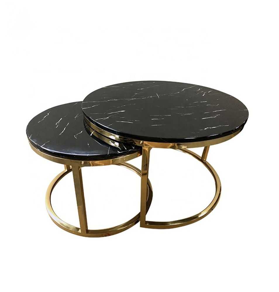MC - Black Marble Nested Tables
