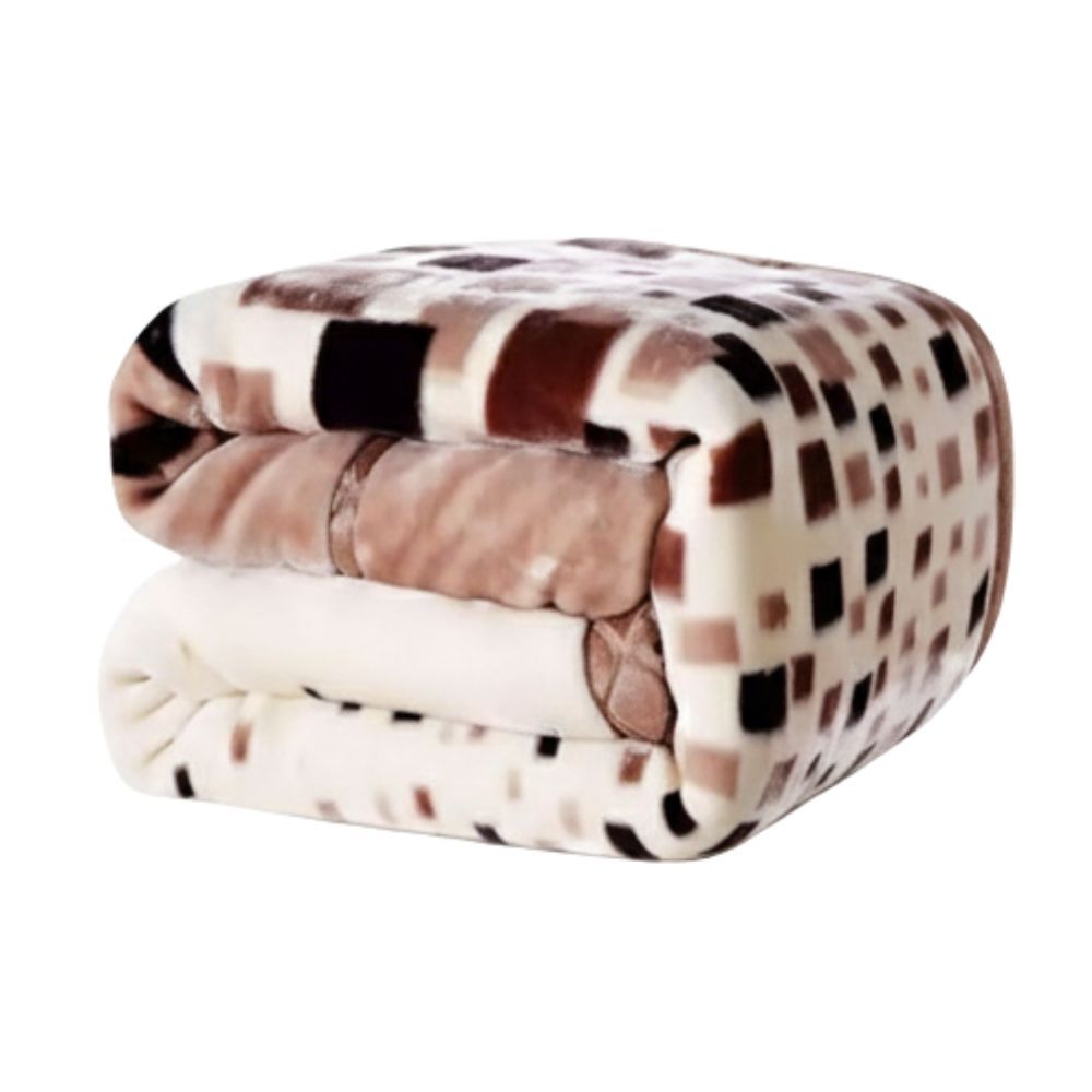 SMTE - Double-Layer 2-Ply Heavyweight Extreme Warm Winter Blanket - Dijon