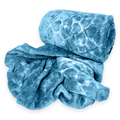 Rainbow - Fleece Blanket 230x210cm - Warm Winter Throw - Dove Blue