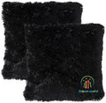 Soft Fluffy Pillow cover Set - Black