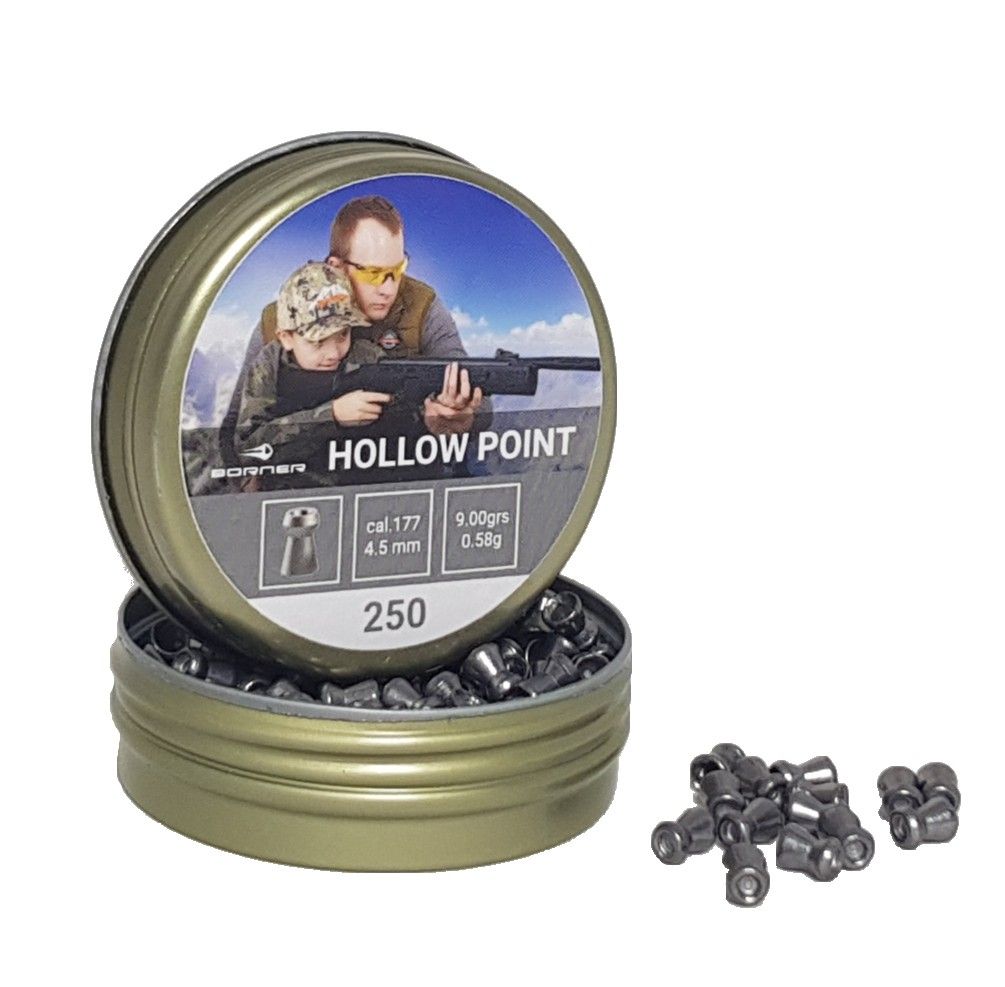 Borner Hollow Point Pellets / 250 - 4.5mm