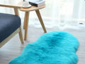 Fluffy Rug Carpet - Sky blue