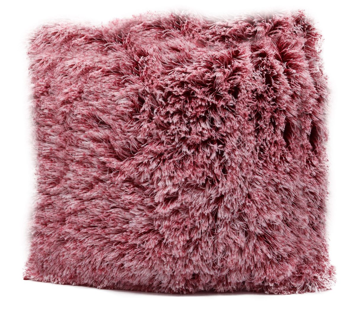 Colorful Faux Fur Cushion - Pink