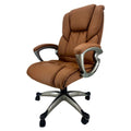 360�� Swivel Function Executive Leather Office Chair 8857A - Brown