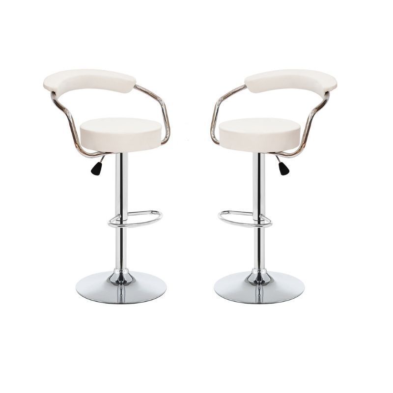 Succulent White Bar Stool