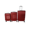 SMTE 3-Piece Suitcase Set - Model 158 - Red