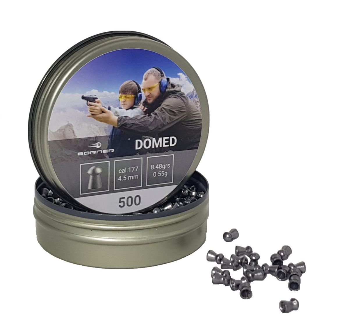 Borner Domed Pellets / 500 - 4.5mm
