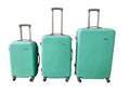 3 Piece Hard Outer Shell Luggage Set - Apple Green