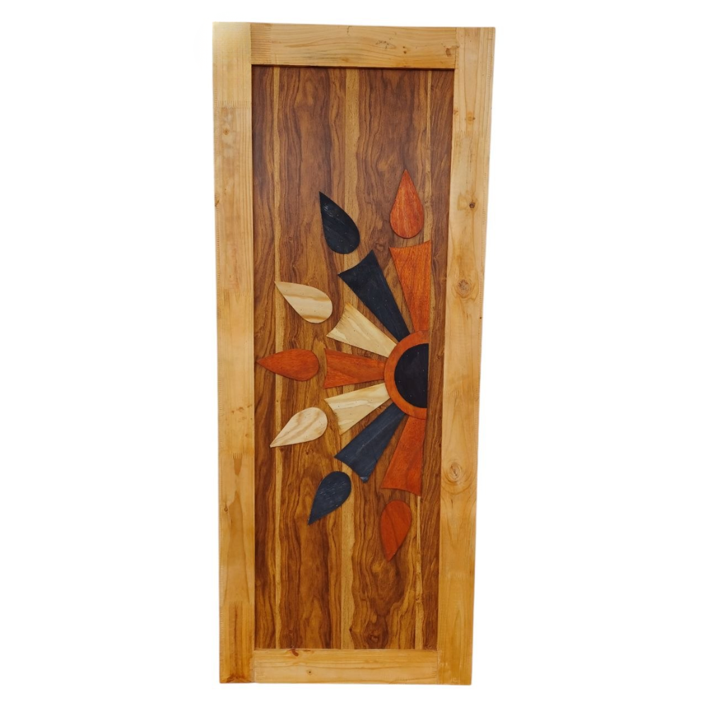 Patterned pine door — assorted design example 6; 1 door supplied, design selected at random