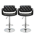 GB Royal Luxury Leather Bar Stool-Set of 2