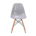 Emmy Wooden Leg Chair - Grey