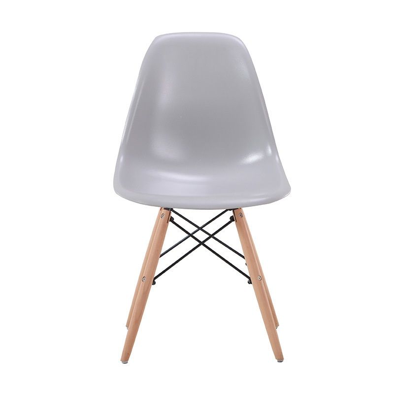 Emmy Wooden Leg Chair - Grey