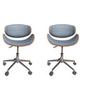 Set Of 2 - S-2015W Office Chair with Chrome Base - Black