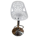 Floral Barstool / Patio stools - White