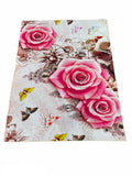3D Carpet Design Area Rugs Rose