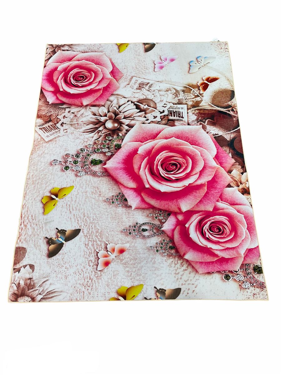 3D Carpet Design Area Rugs Rose