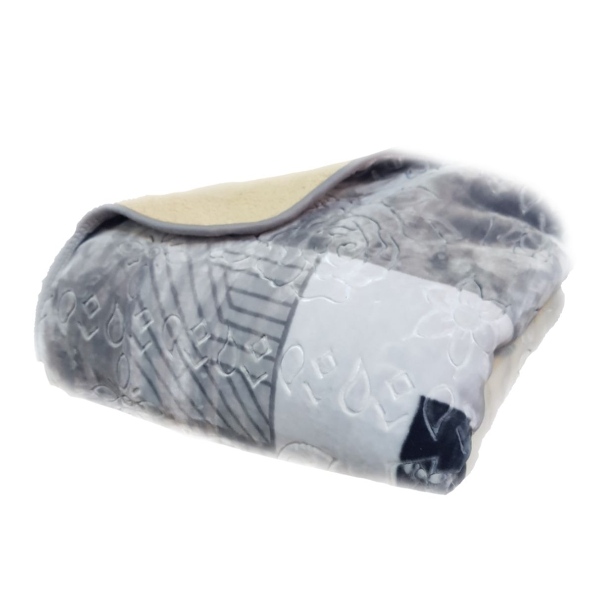 Warm Exclusive 2 in 1 Luxury Fleece Blanket For Winter - Pewter