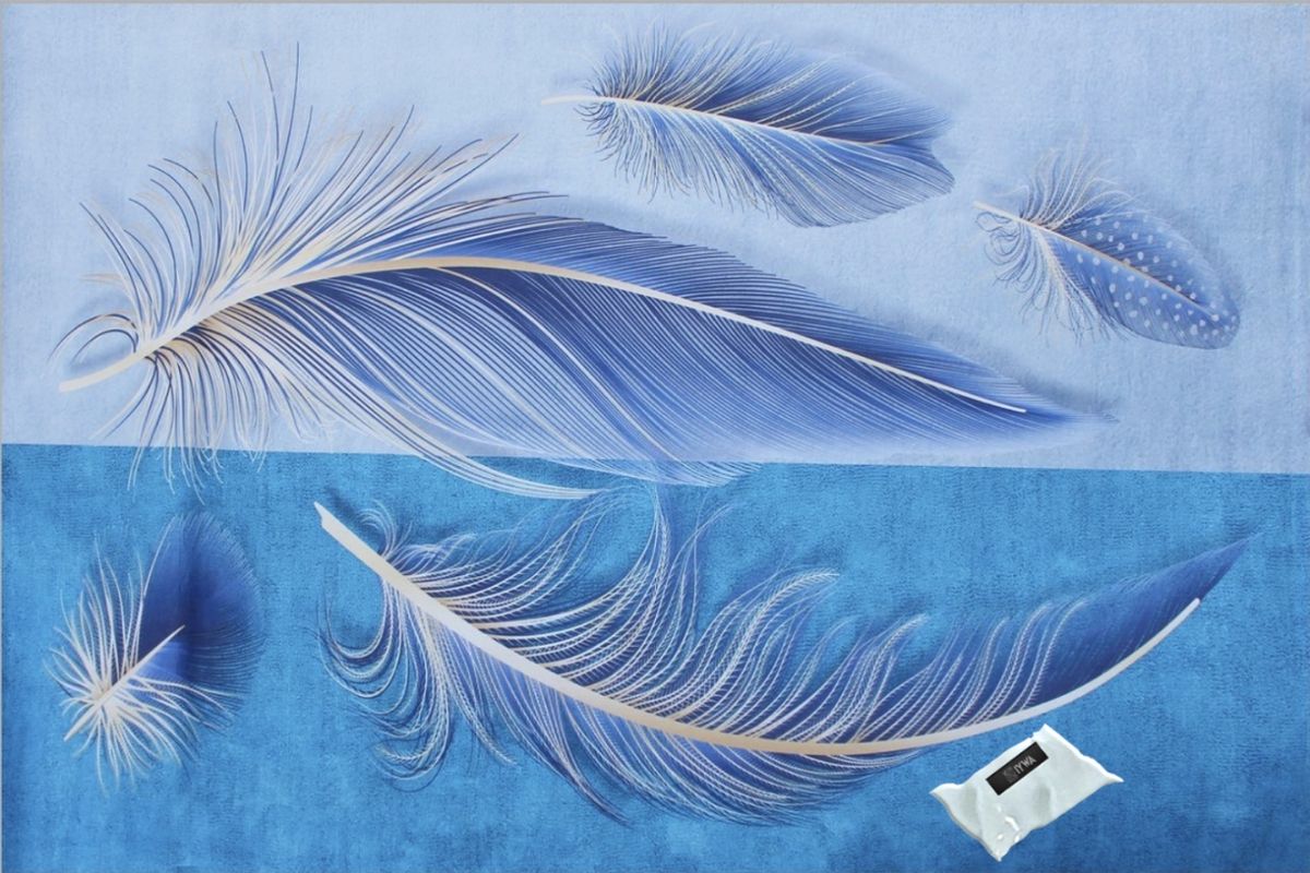 200cm by 150cm - Modern 3D Design Area 33 Rug & Complementary IYWA Tieback