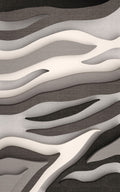 200cm by 150cm - Modern 3D Geometric Design Area 17 Rug