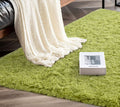 Large Premium Fluffy Carpet/Rug - Lime Green
