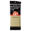 Tissue Paper - Tissue Gift Wraps - Gold - 50cm x 66cm - 10 Sheets - 5 Pack