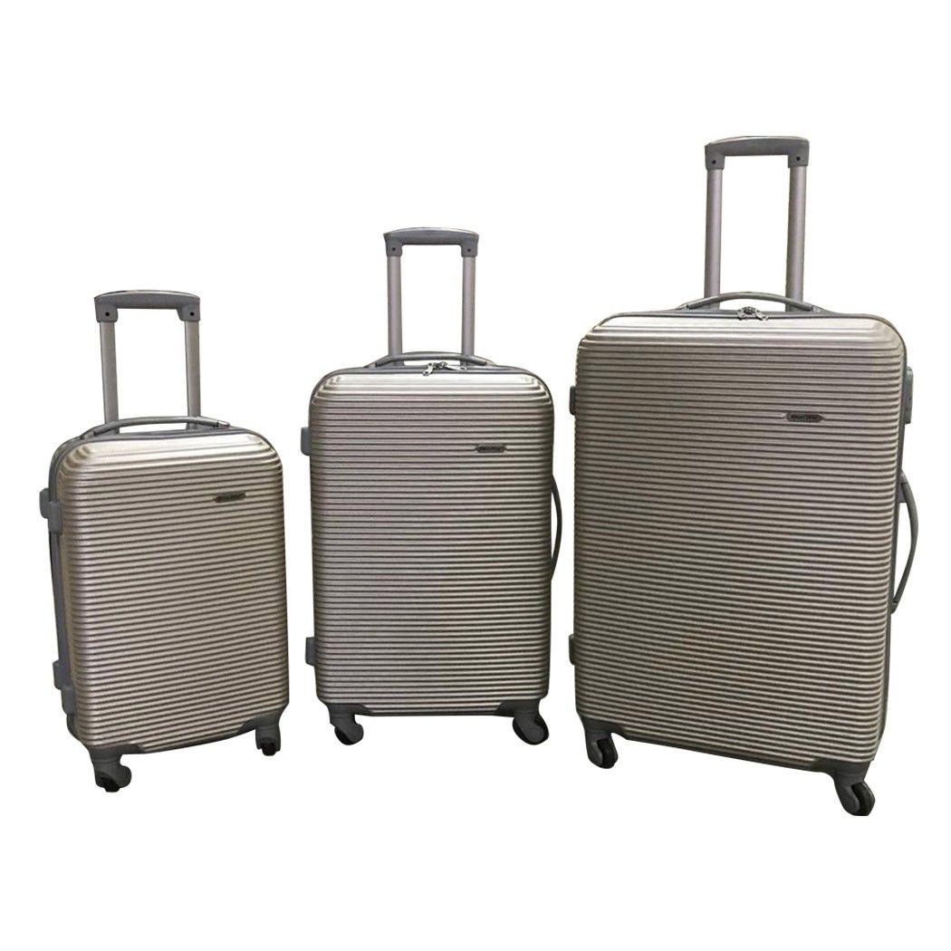 3 Piece Hard Outer Shell Luggage Set - 30inch - Gold