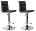 Bar Stools / Kitchen Counter Breakfast Chairs - Set of 2 - Black Colour