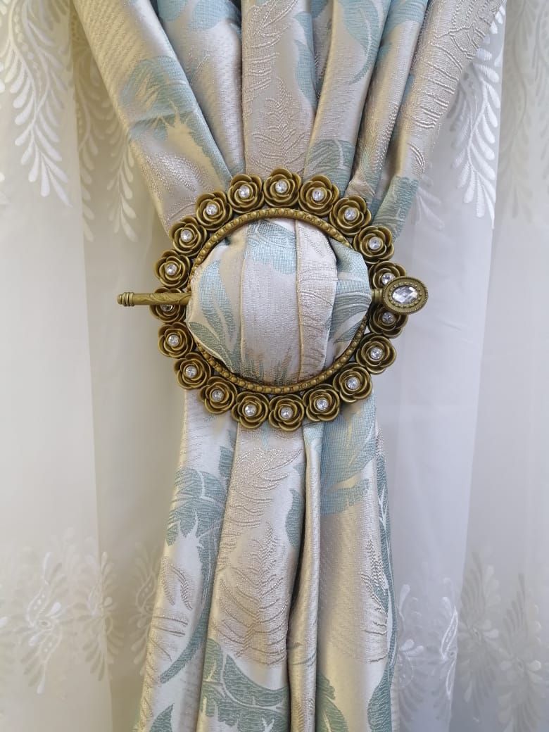 Curtain Holder Set (4 Pairs) - Gold