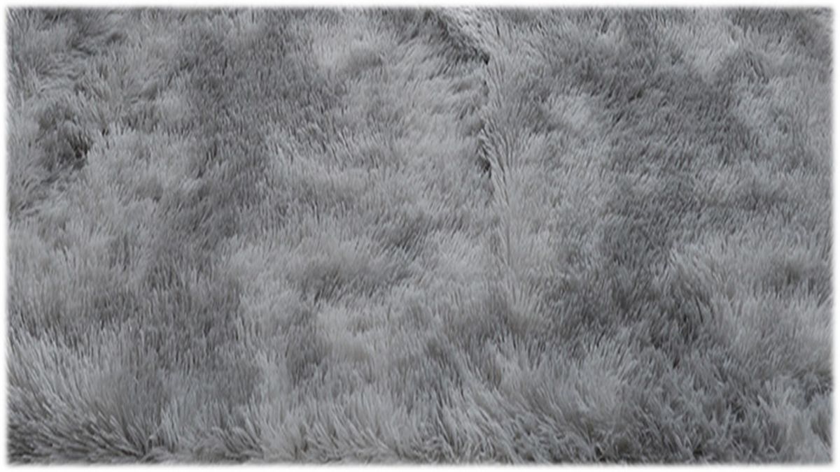 Grey Classic fluffy Rug
