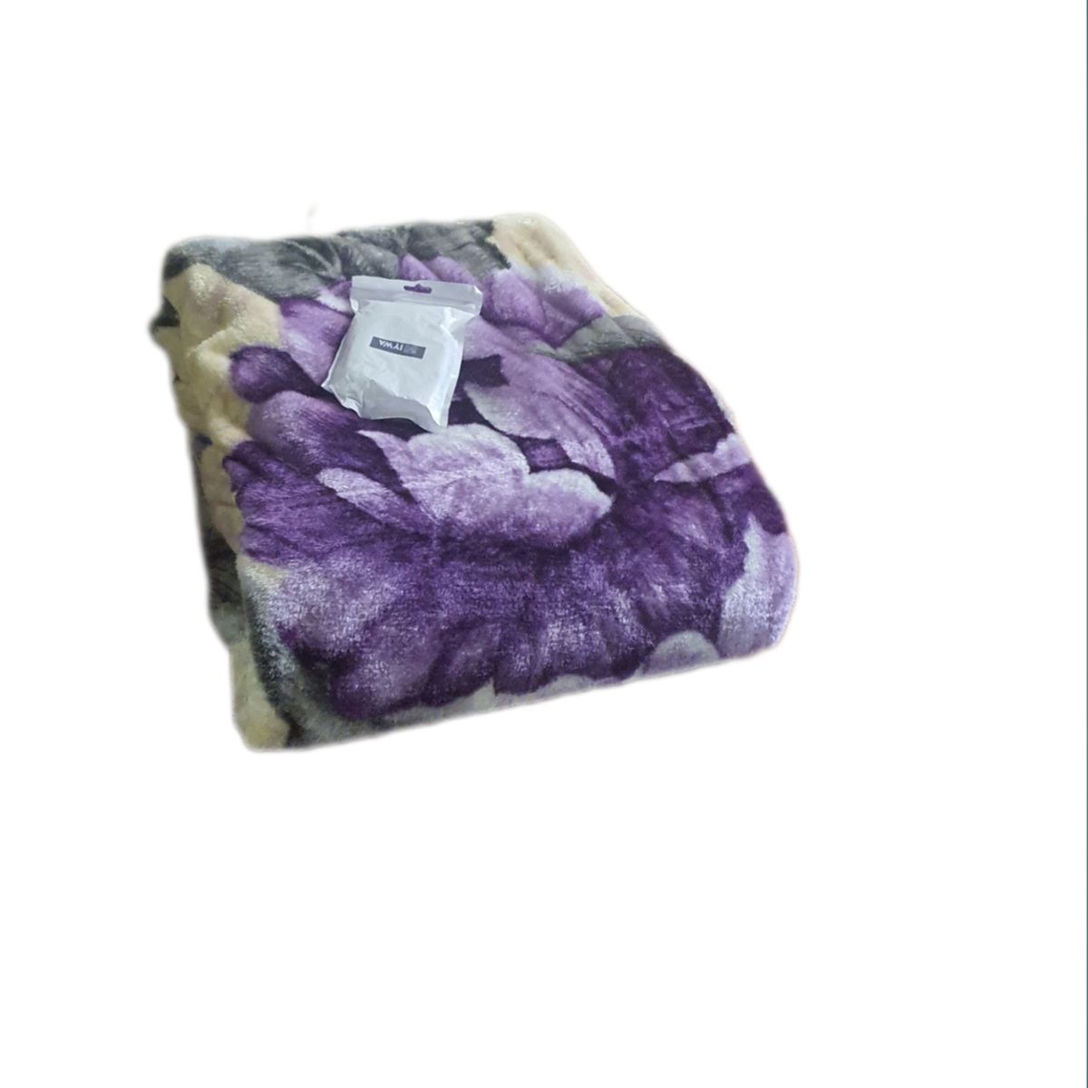 IYWA Super Soft Winter Blanket 2Ply & Tieback - Purple