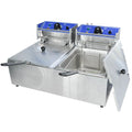 DH - 6L + 6L Double Pan Deep Fryer with Dry Boil & Overheat Protect
