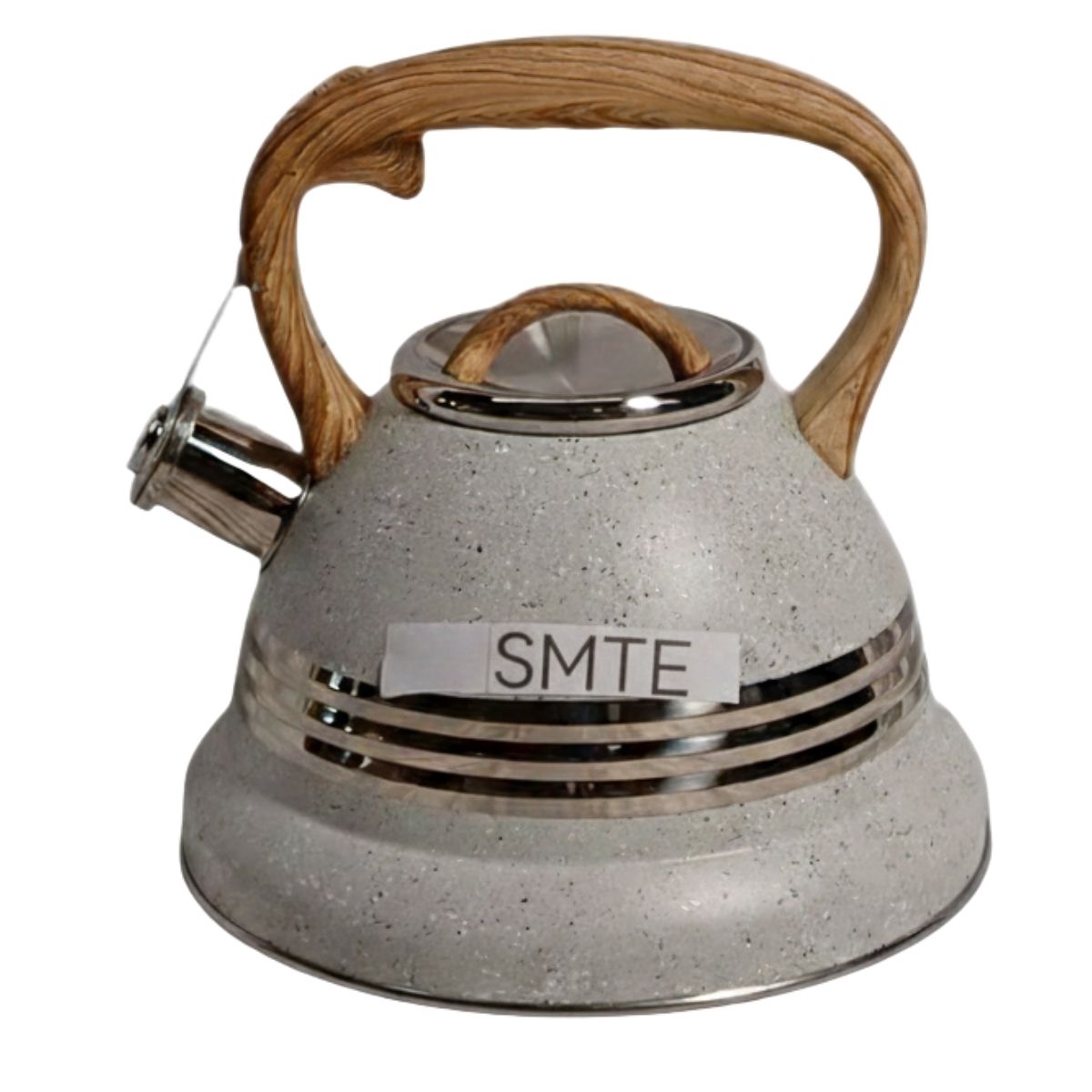 SMTE Whistling Kettle 3L Stainless Steel Stovetop Tea Kettle- Grey - Grey, Silver
