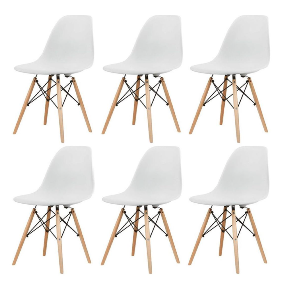 6 Pcs Urban Decor Seychelles Dinning Chairs