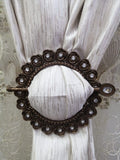 Curtain Holder Set (4 Pairs) - Brown