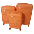 SMTE PP Hardshell Luggage Set - Vibrant Orange - 3-Piece