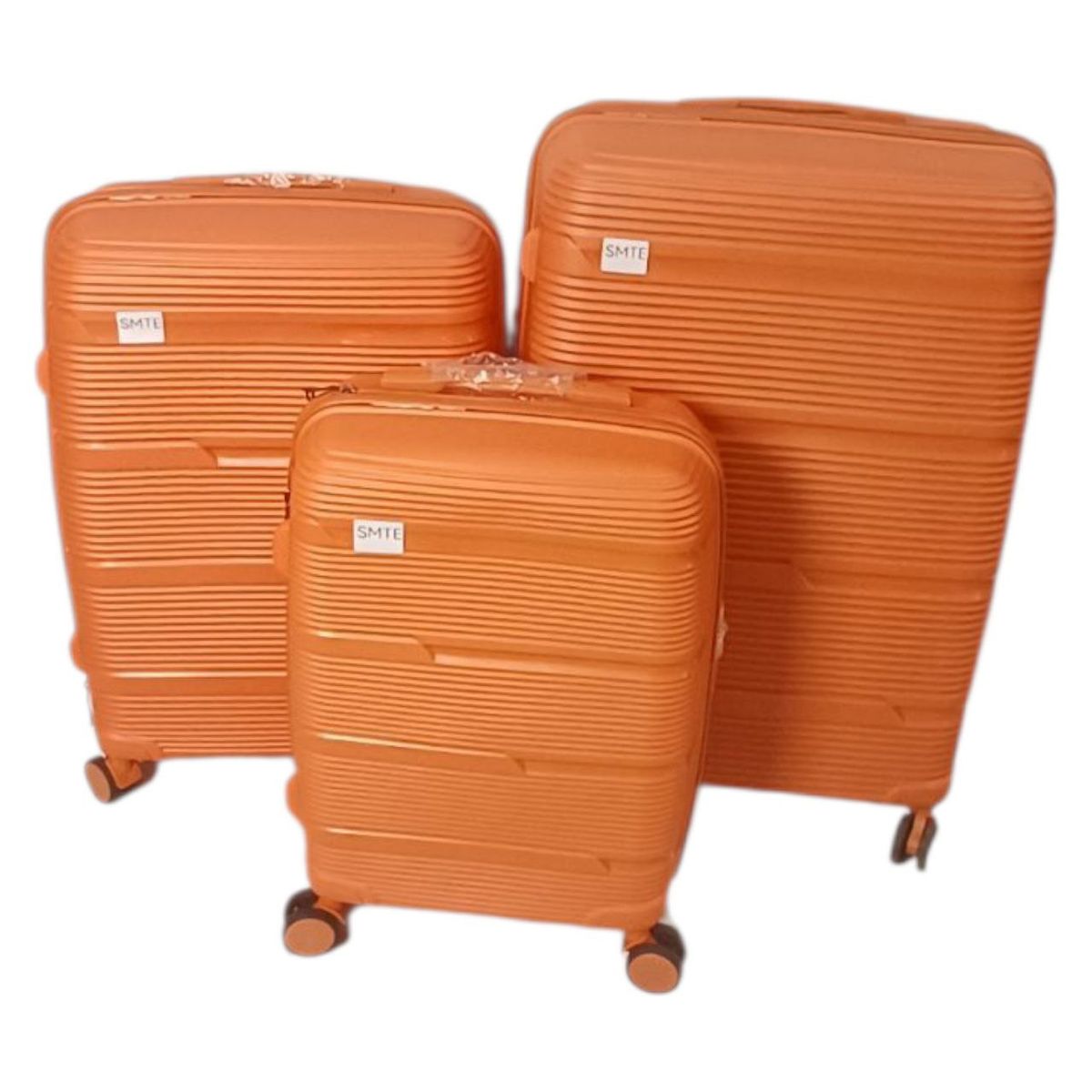 SMTE PP Hardshell Luggage Set - Vibrant Orange - 3-Piece