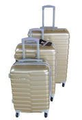 Mooistar Travel Luggage 3 Piece Suitcases Spinner - Gold