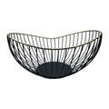 DH - European-Style Golden Frame Fruit Basket - Black & Gold
