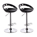 Set of 2 Modern Stylish Kitchen Breakfast Bar Stools - Black